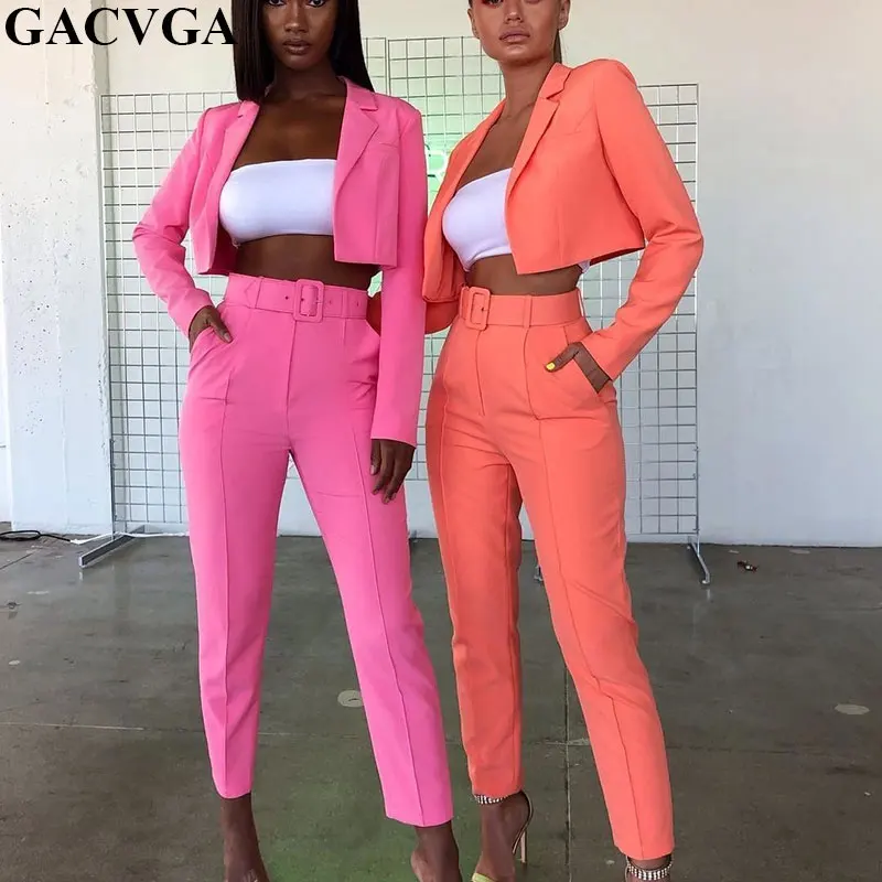 GACVGA Autumn Two Piece Sets Sexy Deep V Neck Office Top And Pant 2 Piece Suits Women Long Sleeve Elegant Formal Coat Jacket Set
GACVGA Autumn Two Piece Sets Sexy Deep V Neck Office Top And Pant 2 Piece Suits Women Long Sleeve Elegant Formal Coat Jacket Set