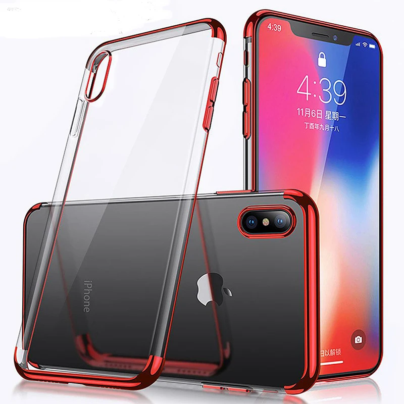 Electroplating Transparen Tpu Case For iPhone XS Max XS XR X 10 Three Section Full Protective Cases For iPhone 8 7 6 6S Plus
Electroplating Transparen Tpu Case For iPhone XS Max XS XR X 10 Three Section Full Protective Cases For iPhone 8 7 6 6S Plus