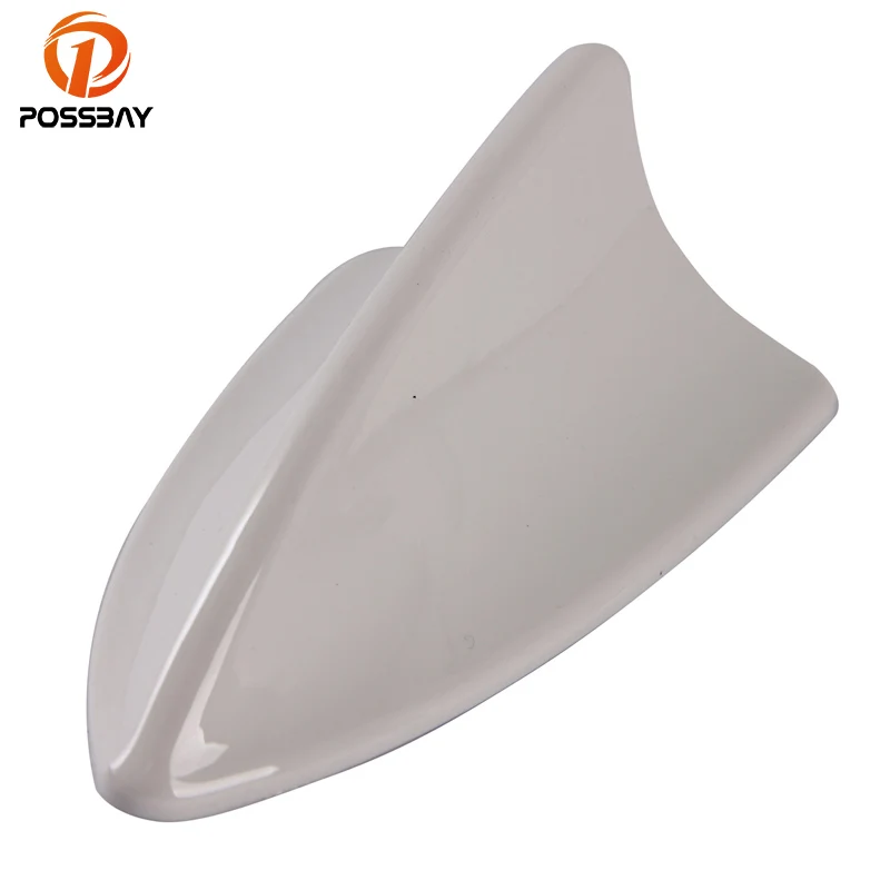 

POSSBAY Car Decorative Antenna Shark Fin Aerial White Car Roof Decoration Antennas for Audi Honda Kia Nissan Mazda VW BMW