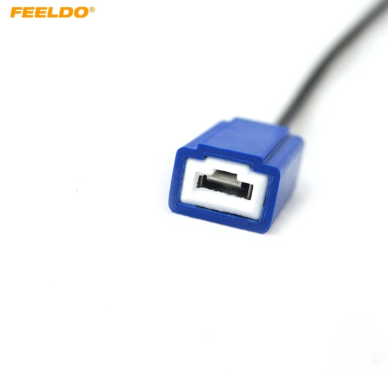 

FEELDO 50Pcs H1/h3 female ceramic Heat Resistance Headlight Wiring Harness lamp holder socket CONNECTOR TER BULB #FD-5463