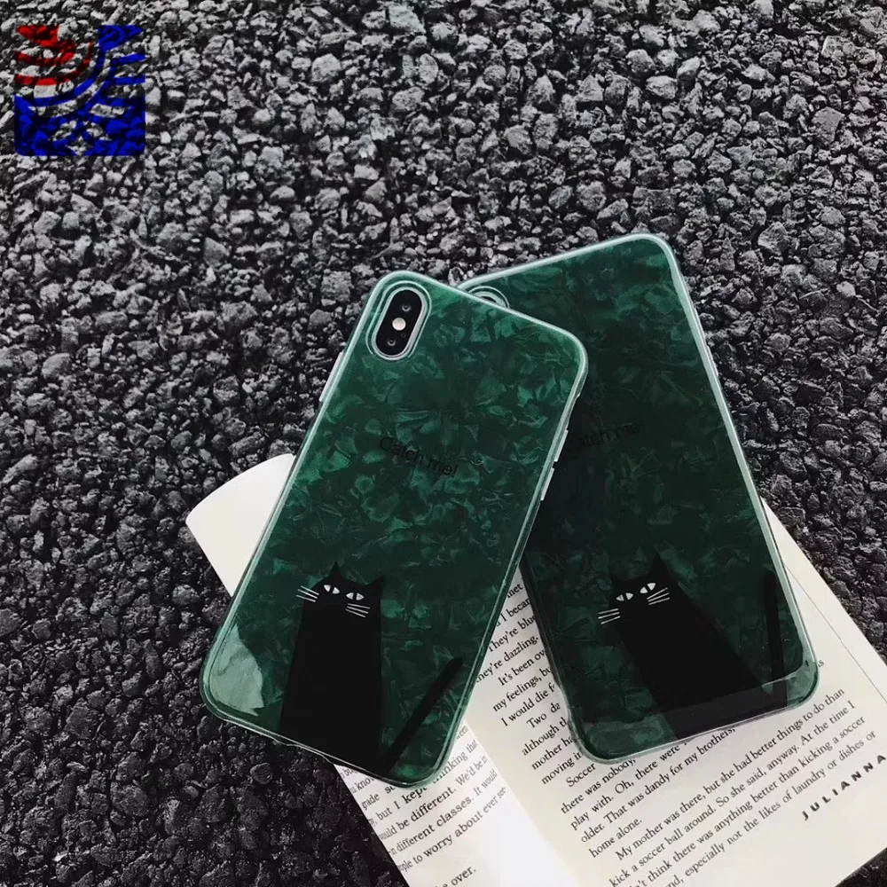 PEIPENG cool Emerald Shell marble Black cat simple shell For iphone 6 6S 7 8Plus X Xs Max TPU simple lovely Anti-fall Phone case
PEIPENG cool Emerald Shell marble Black cat simple shell For iphone 6 6S 7 8Plus X Xs Max TPU simple lovely Anti-fall Phone case
