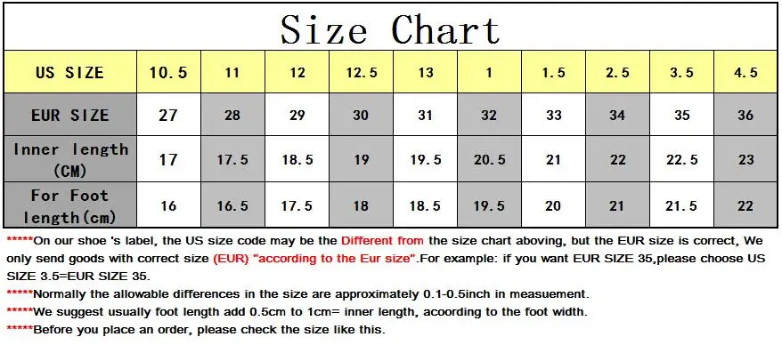 size 27-36