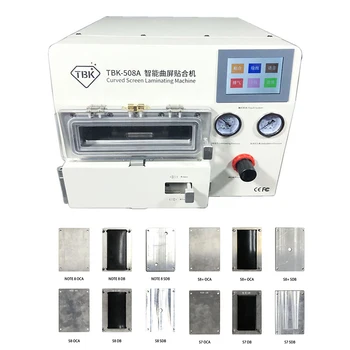 TBK-508A Curved LCD Edge Screen Vacuum Laminating Machine Debubble Remover Machine For Samsung iPhone Screen Repair With Moulds
TBK-508A Curved LCD Edge Screen Vacuum Laminating Machine Debubble Remover Machine For Samsung iPhone Screen Repair With Moulds