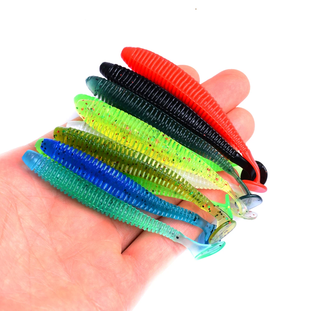10Pcs/Lot 8.5cm Soft Fishing Lures Isca Artificial Grub Single T-tail Plastic Silicone Baits Para Pesca Leurre Souple De Peche
10Pcs/Lot 8.5cm Soft Fishing Lures Isca Artificial Grub Single T-tail Plastic Silicone Baits Para Pesca Leurre Souple De Peche