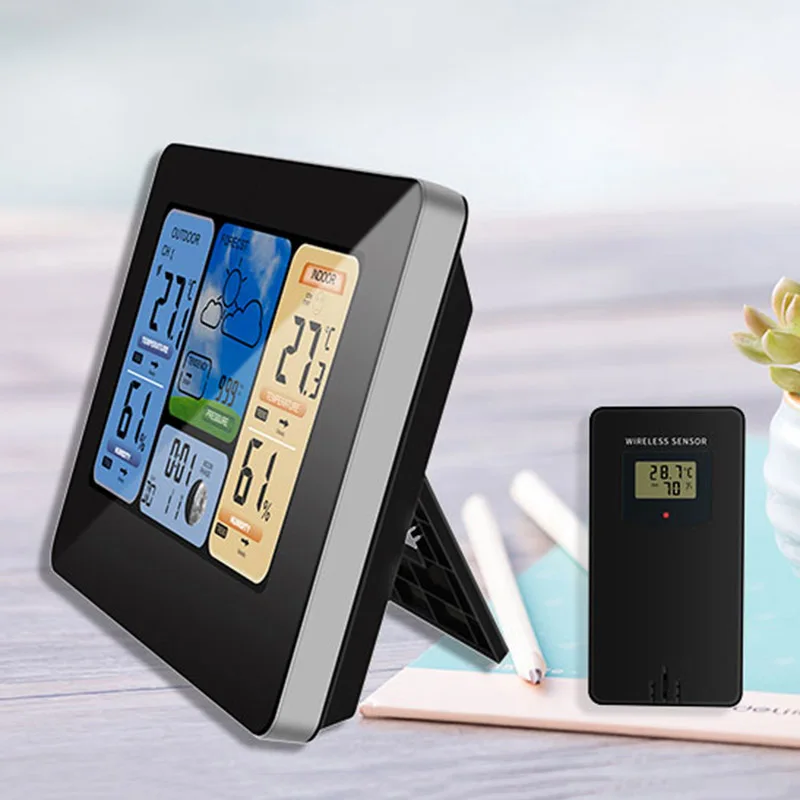 Color Weather Station Forecaster with Temperature Humidity WIFI APP Smart Weather Station LXY9
Color Weather Station Forecaster with Temperature Humidity WIFI APP Smart Weather Station LXY9