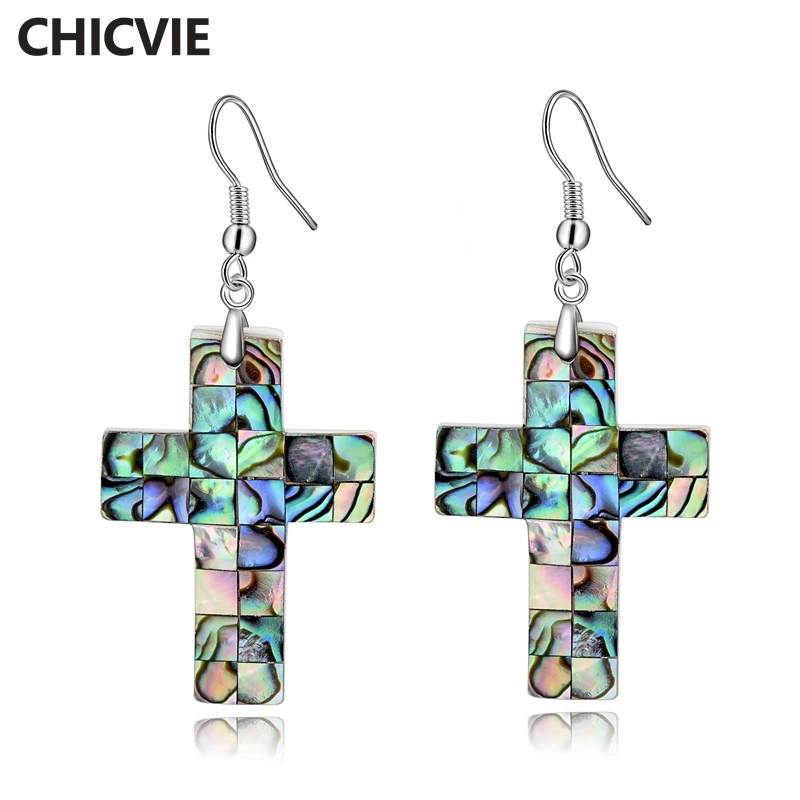 CHICVIE Retro Style Abalone Shell Faith Cross Jesus Earrings For Women Luxury Simple Handmade Christian Jewelry Earring SER17050
CHICVIE Retro Style Abalone Shell Faith Cross Jesus Earrings For Women Luxury Simple Handmade Christian Jewelry Earring SER17050