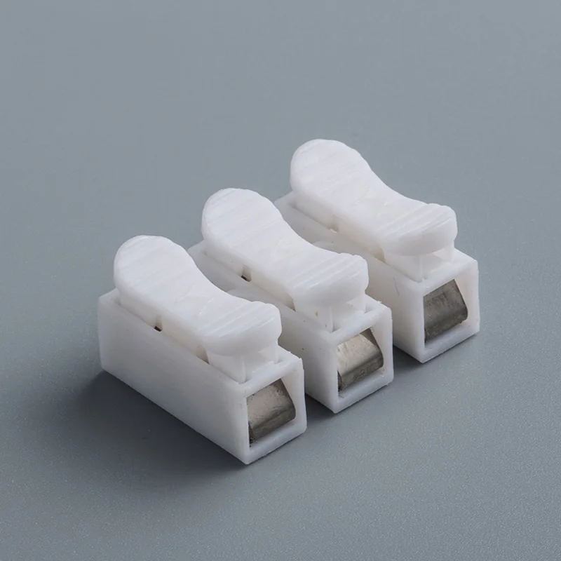 New Hot 10pcs Quick-connect Terminal CH-3 Wire Connector Row Column Push Butt LED lamps | Обустройство дома