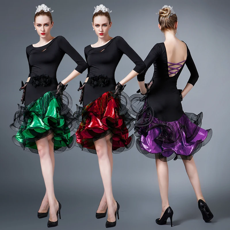 New Women Latin Dance Dress Adult Costume Ballroom Rumba Cha-cha Samba Cowboy Dance Costumes Tango Costume Woman Latin Dress
New Women Latin Dance Dress Adult Costume Ballroom Rumba Cha-cha Samba Cowboy Dance Costumes Tango Costume Woman Latin Dress