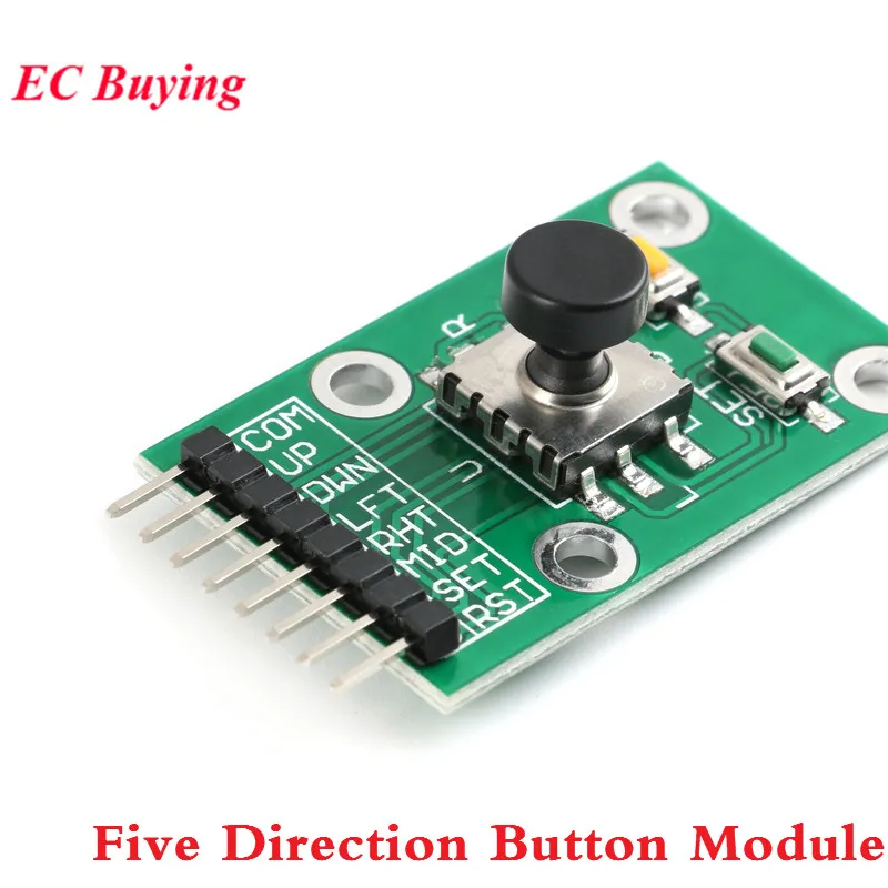 Joystick Module Five Direction Navigation Button Module for MCU AVR Game 5D Rocker Joystick Independent Keyboard for Arduino
Joystick Module Five Direction Navigation Button Module for MCU AVR Game 5D Rocker Joystick Independent Keyboard for Arduino