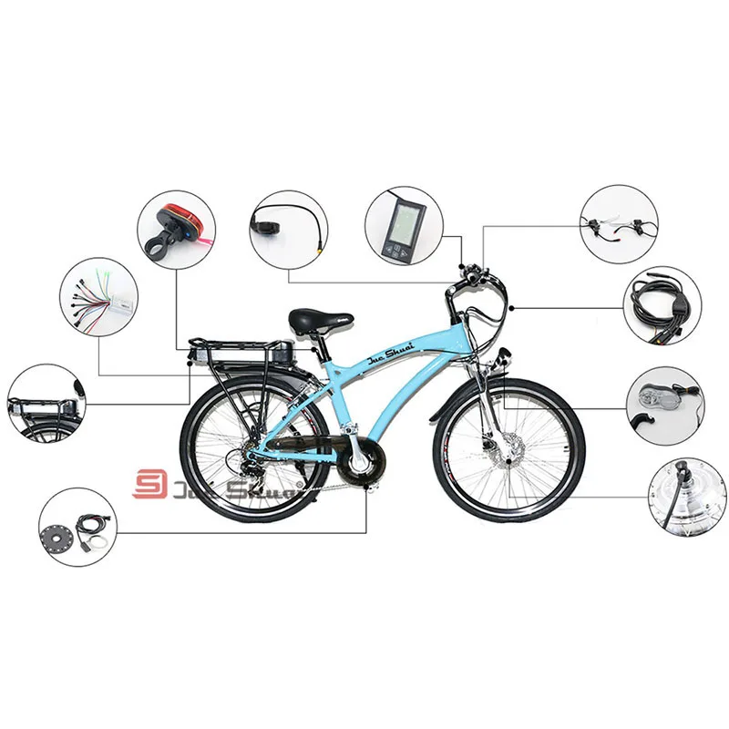 36В 500 Вт комплект для переоборудования электрического велосипеда с