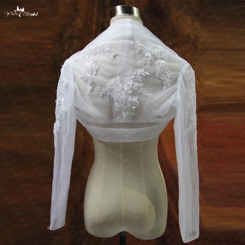 RSJ120 tulle wedding jacket
