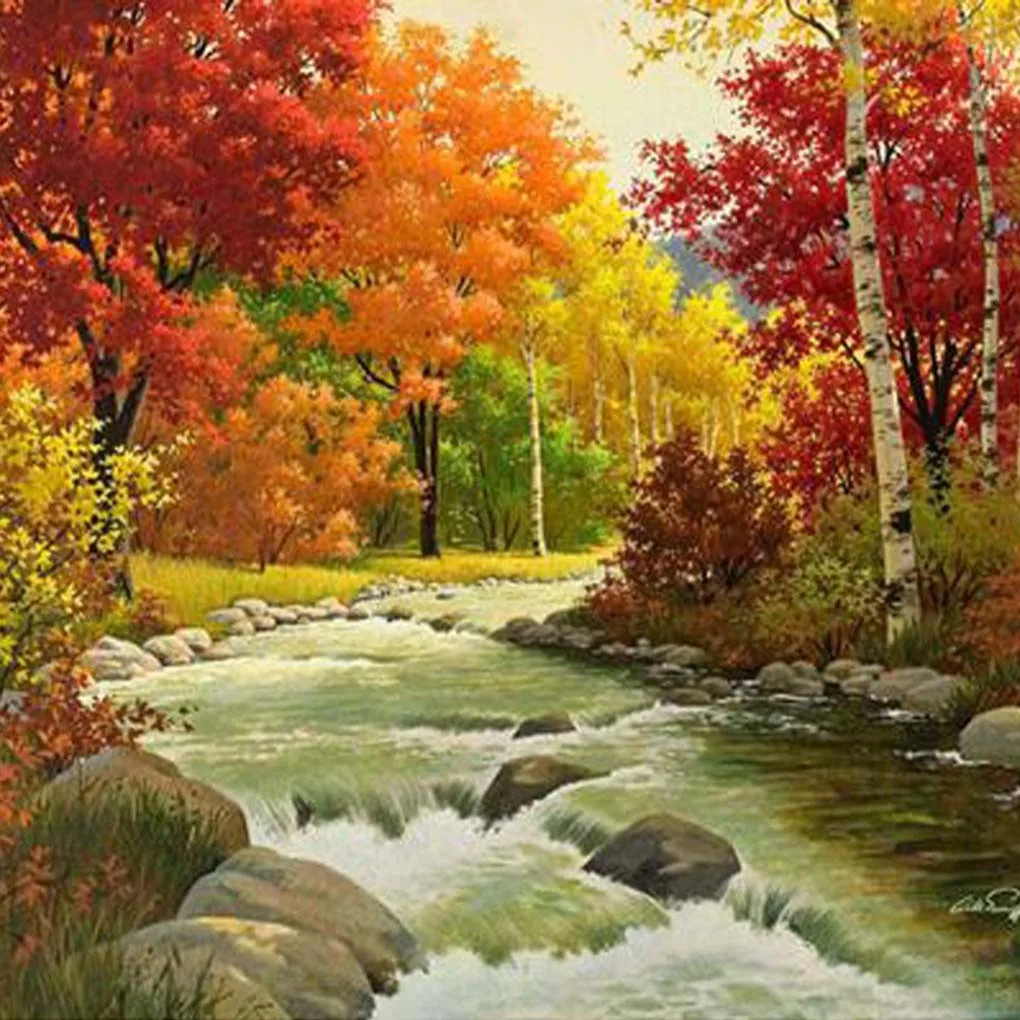 Vivid Autumn Forest Patterns DIY Cross-stitch Printed 5D Full Rhinestone Paintings for Home 30x25CM
Vivid Autumn Forest Patterns DIY Cross-stitch Printed 5D Full Rhinestone Paintings for Home 30x25CM