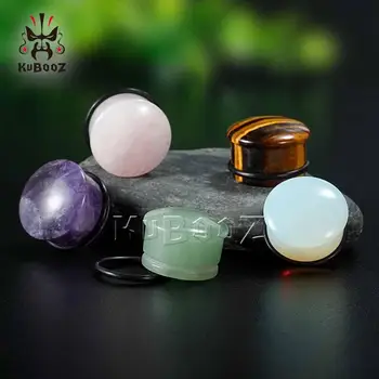 KUBOOZ Ear Gauges Plugs Tunnels Stone Stretcher Flesh Earrings Piercing Body Jewelry Expander Fashion Gift Women Accessories
KUBOOZ Ear Gauges Plugs Tunnels Stone Stretcher Flesh Earrings Piercing Body Jewelry Expander Fashion Gift Women Accessories