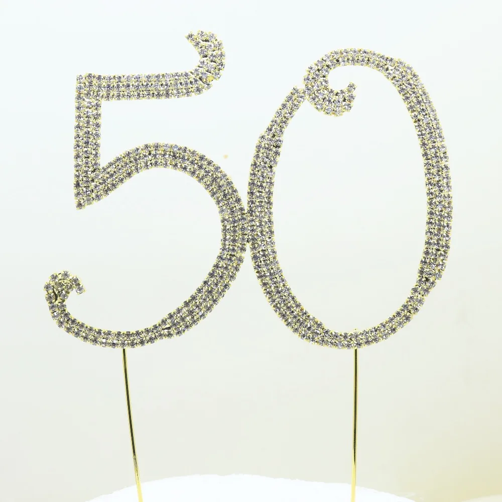 ZMASEY 1PC 20*15CM Gold 50th Cake Topper Party Supplies Decoration Cale Flags Rhinestons letter Or Anniversary Crystal
ZMASEY 1PC 20*15CM Gold 50th Cake Topper Party Supplies Decoration Cale Flags Rhinestons letter Or Anniversary Crystal
