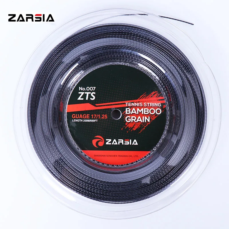 2018 NEW ZARSIA ZTS 007Quality tennis strings 1.25mm 17 Gauge Bamboo grain tennis racket 200m big banger Poly Tennis strings
2018 NEW ZARSIA ZTS 007Quality tennis strings 1.25mm 17 Gauge Bamboo grain tennis racket 200m big banger Poly Tennis strings