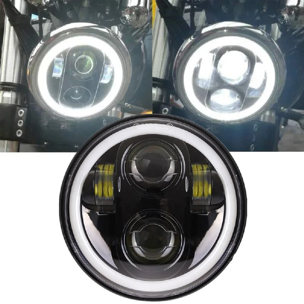5 3/4 5.75 Inch LED Headlight For Motorcycles Street Bob FXDB White DRL Halo Headlamp For Indian Scout
5 3/4 5.75 Inch LED Headlight For Motorcycles Street Bob FXDB White DRL Halo Headlamp For Indian Scout
