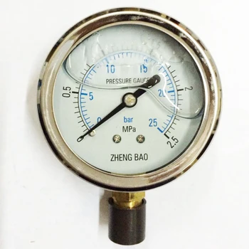 Shanghai Zhengbao hydraulic table YN-60 0-1.6 vibration proof pressure gauge (full range) shockproof pressure gauge
Shanghai Zhengbao hydraulic table YN-60 0-1.6 vibration proof pressure gauge (full range) shockproof pressure gauge