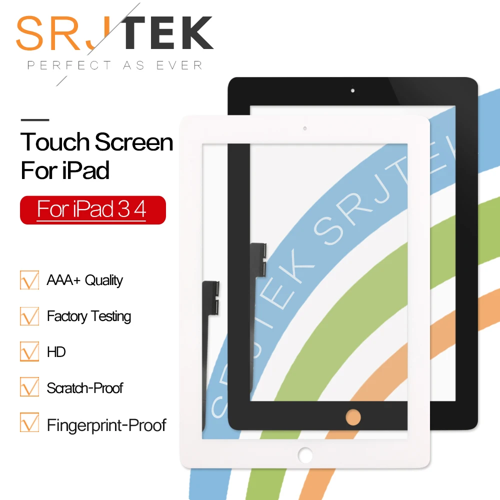 9.7" Touch Screen For iPad 3 4 iPad3 iPad4 A1416 A1430 A1403 A1458 A1459 A1460 Digitizer Sensor Glass Panel
9.7" Touch Screen For iPad 3 4 iPad3 iPad4 A1416 A1430 A1403 A1458 A1459 A1460 Digitizer Sensor Glass Panel