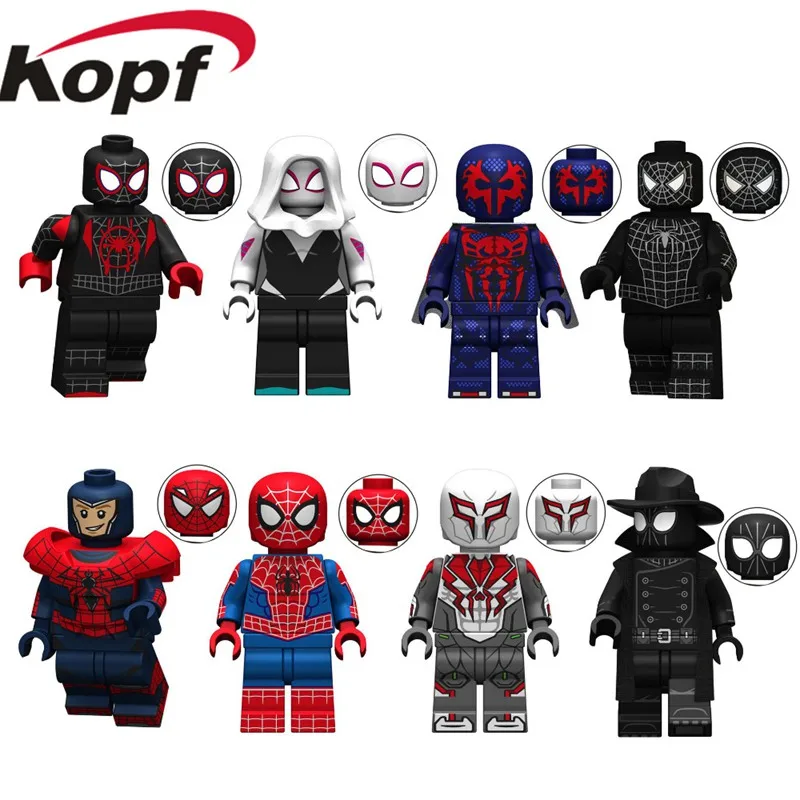 Legoing-Minifigured-Marvel-Avengers-Spiderman-Ultimate-Spider-Man-Noir-Gwenom-Building-Blocks-Bricks-Toys-For-Children