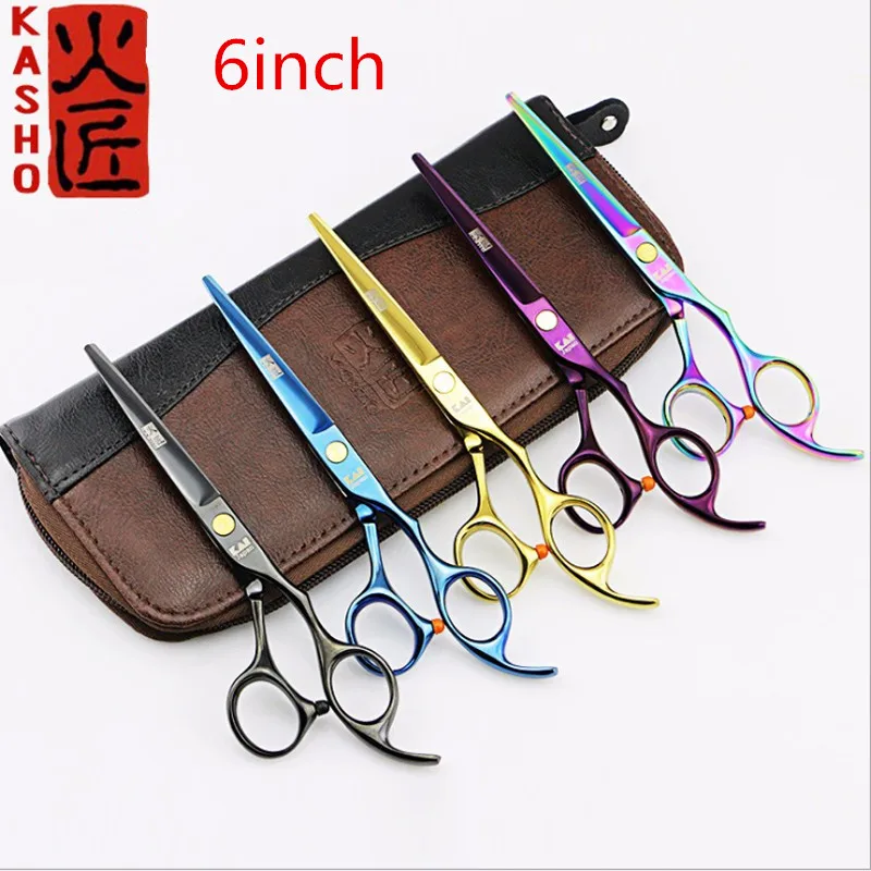 2 Scissors+1 bag Kasho 6 Inch High Quality Professional Hairdressing Scissors Hair Cutting Barber Shears Sets Thinning Salon
2 Scissors+1 bag Kasho 6 Inch High Quality Professional Hairdressing Scissors Hair Cutting Barber Shears Sets Thinning Salon
