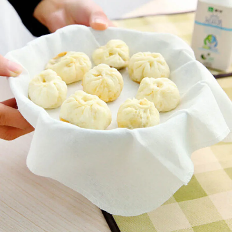 32*32cm Natural Pure Cotton Reusable Square Round Steamers Rack Bamboo Steamer Cloth Non-stick Gauze Pad Fabric Steaming Tools
32*32cm Natural Pure Cotton Reusable Square Round Steamers Rack Bamboo Steamer Cloth Non-stick Gauze Pad Fabric Steaming Tools