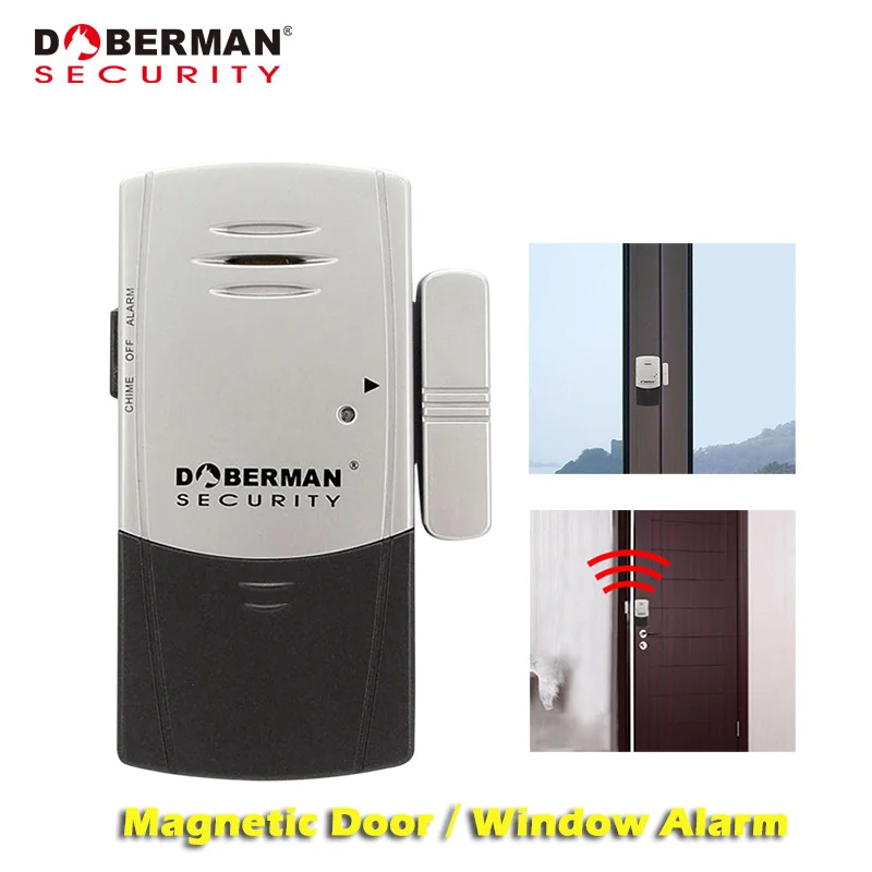 Doberman Security Sensor Alarms Door Window Alarm Detection Slim Home Security Magnetic Window/Door Alarm OR Chime Loud 100dB
Doberman Security Sensor Alarms Door Window Alarm Detection Slim Home Security Magnetic Window/Door Alarm OR Chime Loud 100dB