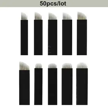 50pcs Black Flex 0.18mm Microblading Needles 7/9/11/12/14/16/18/12U/14U/18U Tattoo Blades for Eyebrow Tebroi Tattoo Pen Machine
50pcs Black Flex 0.18mm Microblading Needles 7/9/11/12/14/16/18/12U/14U/18U Tattoo Blades for Eyebrow Tebroi Tattoo Pen Machine