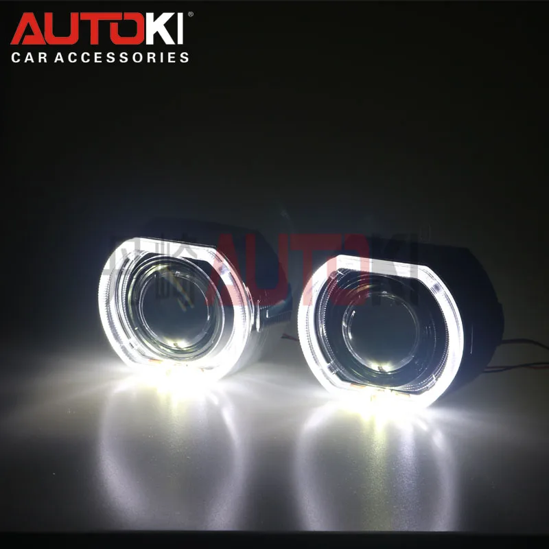 Autoki 2 5/3 0 дюймов X5 квадратные светодиодсветодиодный глаза ангела интегрированные