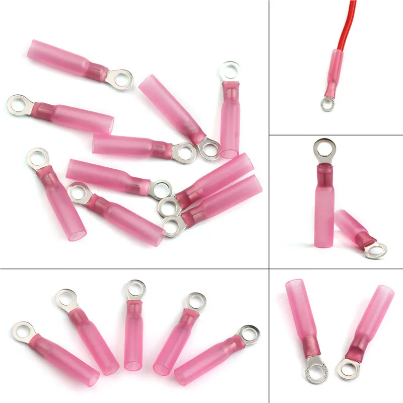 10PCS M4 Ring Terminals Waterproof Heat Shrinkable Connectors Insulated HRV1.25-4 Electrical Wire Butt Crimp Terminal Kit
10PCS M4 Ring Terminals Waterproof Heat Shrinkable Connectors Insulated HRV1.25-4 Electrical Wire Butt Crimp Terminal Kit