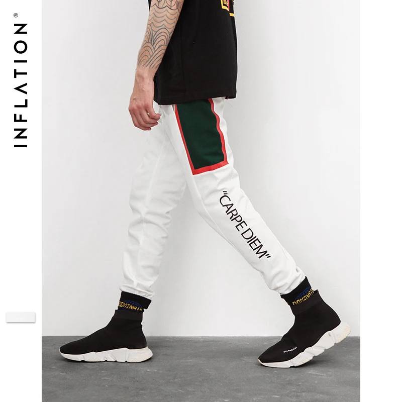 INFLATION 2018 FW Letter Printed Women Men Ankle Banded Pants Sweatpants Hiphop Style Side Striped Pockets Retro Trousers 8839W
INFLATION 2018 FW Letter Printed Women Men Ankle Banded Pants Sweatpants Hiphop Style Side Striped Pockets Retro Trousers 8839W
