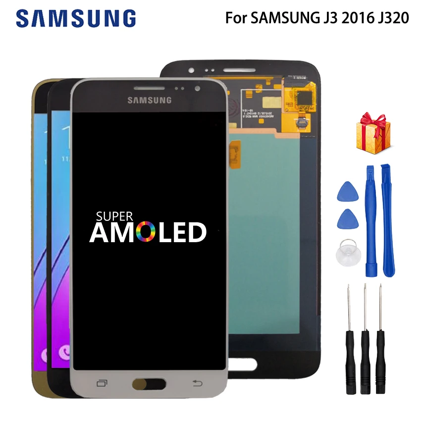 AMOLED LCD For SAMSUNG J3 2016 J320 J320F LCD Display Touch Screen Digitizer For SAMSUNG J3 2016 Screen LCD Display J320FN LCD
AMOLED LCD For SAMSUNG J3 2016 J320 J320F LCD Display Touch Screen Digitizer For SAMSUNG J3 2016 Screen LCD Display J320FN LCD
