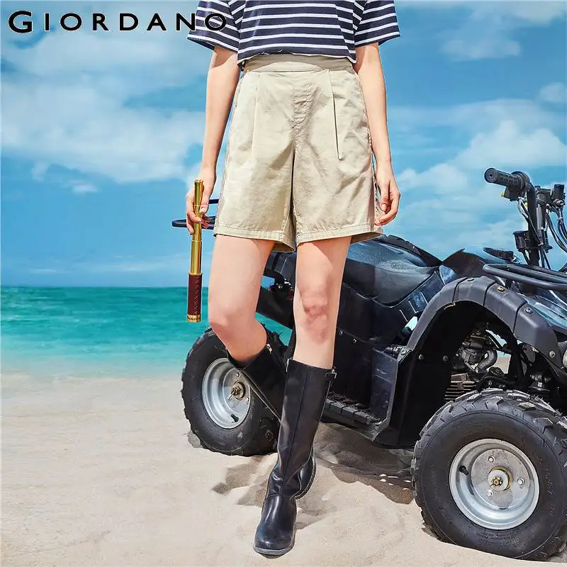 Giordano Women Shorts Women A Shaped Elastic Waist Casual Summer Shorts Cool 100% Soft Cotton Mid Rise Pockets
Giordano Women Shorts Women A Shaped Elastic Waist Casual Summer Shorts Cool 100% Soft Cotton Mid Rise Pockets