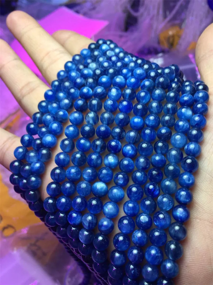 100% Genuine Natural Natural Blue Kyanite Crystal Cat Eye Beads Bracelet 7mm AAA For Bracelet Necklace Loose Round DIY Beads
100% Genuine Natural Natural Blue Kyanite Crystal Cat Eye Beads Bracelet 7mm AAA For Bracelet Necklace Loose Round DIY Beads