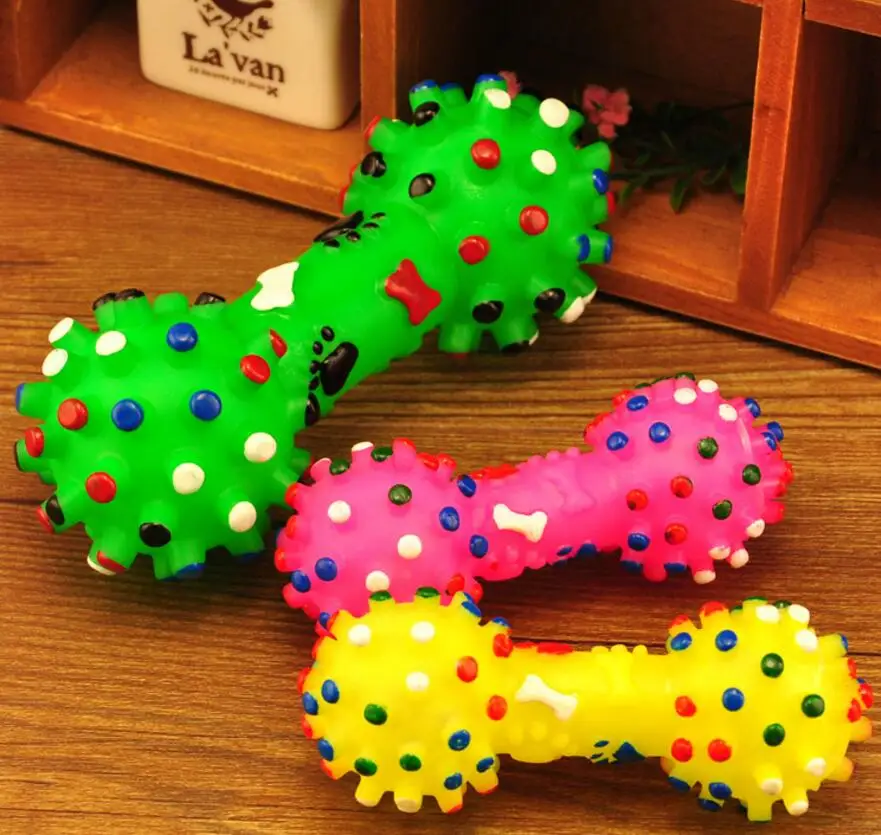 Free shipping pet dog toys Sounds dumbbell shape squeaky Toy Cat dog natural Non-toxic teeth cleanin Toys S L size random color
Free shipping pet dog toys Sounds dumbbell shape squeaky Toy Cat dog natural Non-toxic teeth cleanin Toys S L size random color