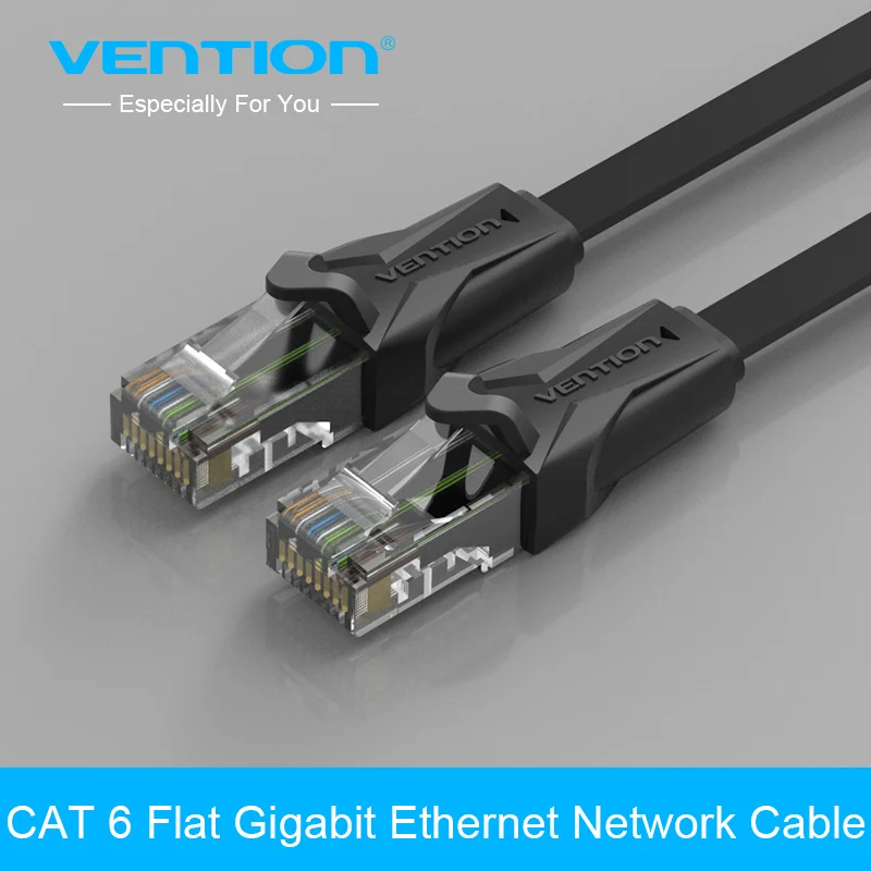 Vention High Speed UTP CAT 6 Flat Gigabit Ethernet Network Cable RJ45 Patch LAN Cord 0.75M,1M,1.5M,2M,3M for PC Laptop Router
Vention High Speed UTP CAT 6 Flat Gigabit Ethernet Network Cable RJ45 Patch LAN Cord 0.75M,1M,1.5M,2M,3M for PC Laptop Router
