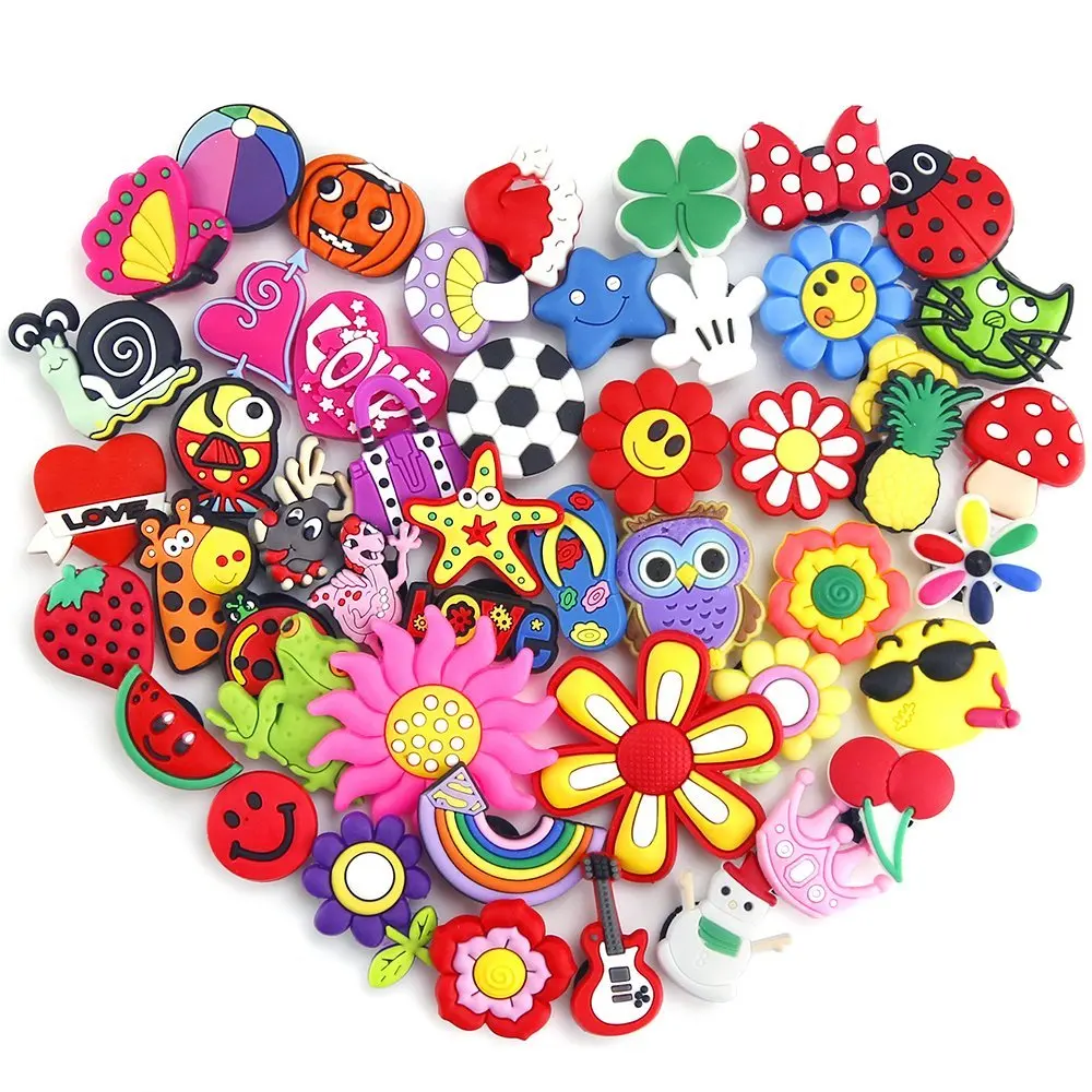 50pcs/lot various styles random shoe accessories shoe charms , shoe decoration fit croc and wrisband for children gift
50pcs/lot various styles random shoe accessories shoe charms , shoe decoration fit croc and wrisband for children gift
