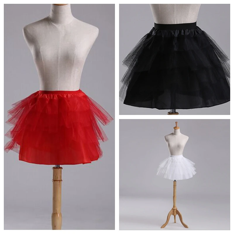 Wholesale Short Petticoats For Bridal Gowns Knee-Length Red White Black Underskirt Tutu Gowns Without Hoops Crinoline Ball Gown
Wholesale Short Petticoats For Bridal Gowns Knee-Length Red White Black Underskirt Tutu Gowns Without Hoops Crinoline Ball Gown