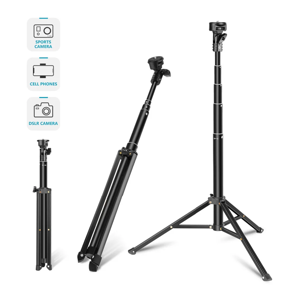 Neewer 2-in-1 Extendable Selfie Stick Monopod and Tripod Stand-Folded 16.4inch Adjustable 17-59.5 inch for iPhone Samsung Huawei
Neewer 2-in-1 Extendable Selfie Stick Monopod and Tripod Stand-Folded 16.4inch Adjustable 17-59.5 inch for iPhone Samsung Huawei
