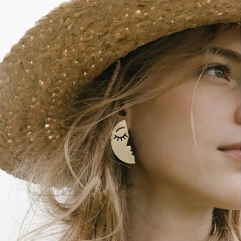 Cute Earrings Face Earrings Trendy Funny Metal Gold Silver Moon Romantic Alloy for Girls Aretes Femme Mujer Fashion Jewerly
Cute Earrings Face Earrings Trendy Funny Metal Gold Silver Moon Romantic Alloy for Girls Aretes Femme Mujer Fashion Jewerly