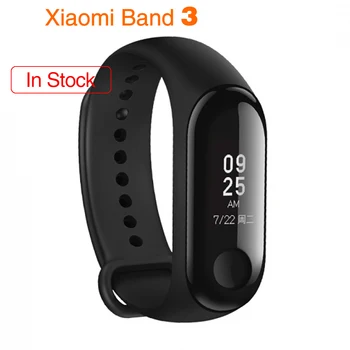 

Original Xiaomi Mi Band 3 Smart Wristband Fitness Bracelet MiBand Band 3 Big Touch Screen OLED Message Heart Rate Time Smartband