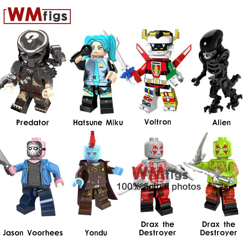 Single Voltron Legoings Jason Voorhees Horror Drax Destroyer Kratos Hockey Mask Hunter Building Blocks Toys for Children Gift
Single Voltron Legoings Jason Voorhees Horror Drax Destroyer Kratos Hockey Mask Hunter Building Blocks Toys for Children Gift