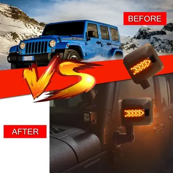 For Jeep Wrangler Parts Side View Mirror Kit Rear View Mirror Housing with Turn Signal Light for JEEP JK JKU 2007-2016
For Jeep Wrangler Parts Side View Mirror Kit Rear View Mirror Housing with Turn Signal Light for JEEP JK JKU 2007-2016