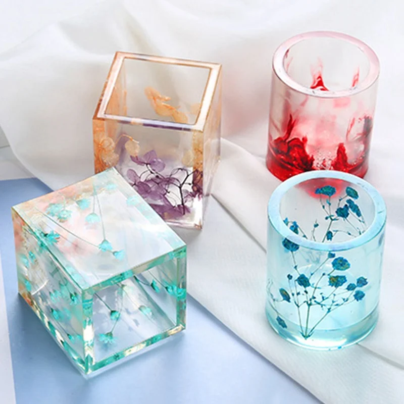 New 2 Styles Creative Handmade Round/Square Crystal Silicone Clay Mould DIY Succulent Plants Pot Clay Pot Mold Pen Holder Mould
New 2 Styles Creative Handmade Round/Square Crystal Silicone Clay Mould DIY Succulent Plants Pot Clay Pot Mold Pen Holder Mould