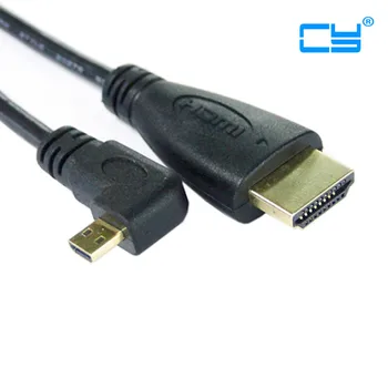 Right Angled 90 Degree Micro HDMI to HDMI Male HDTV Cable 50cm 150CM/5FT for Cell Phone & Tablet PC
Right Angled 90 Degree Micro HDMI to HDMI Male HDTV Cable 50cm 150CM/5FT for Cell Phone & Tablet PC