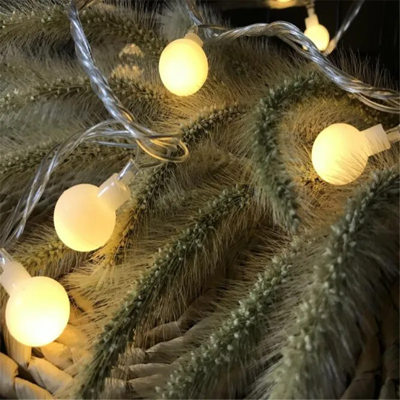 10M led string lights with 50led ball AC220V holiday decoration lamp Festival Christmas lights outdoor lighting 12