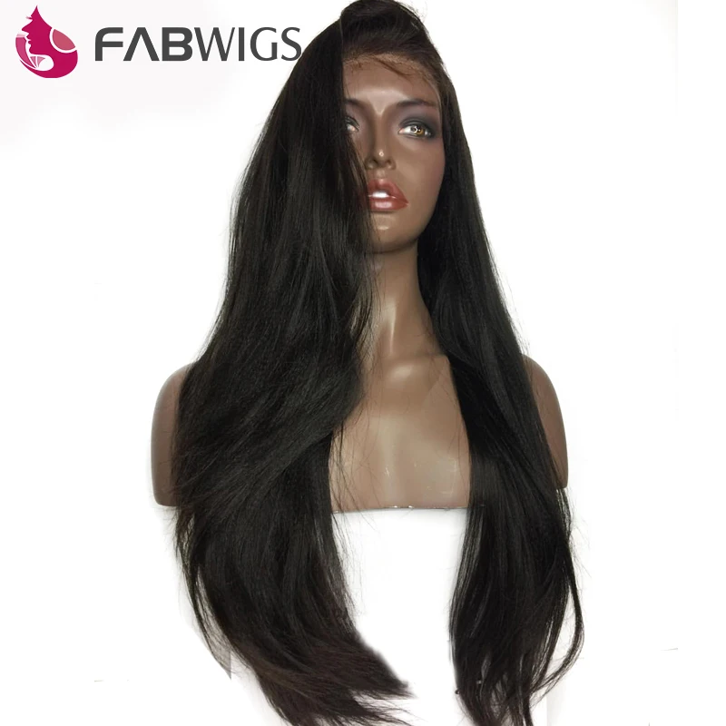 Парики из натуральных волос Fabwigs 180% прямые шелковистые с детскими волосами |