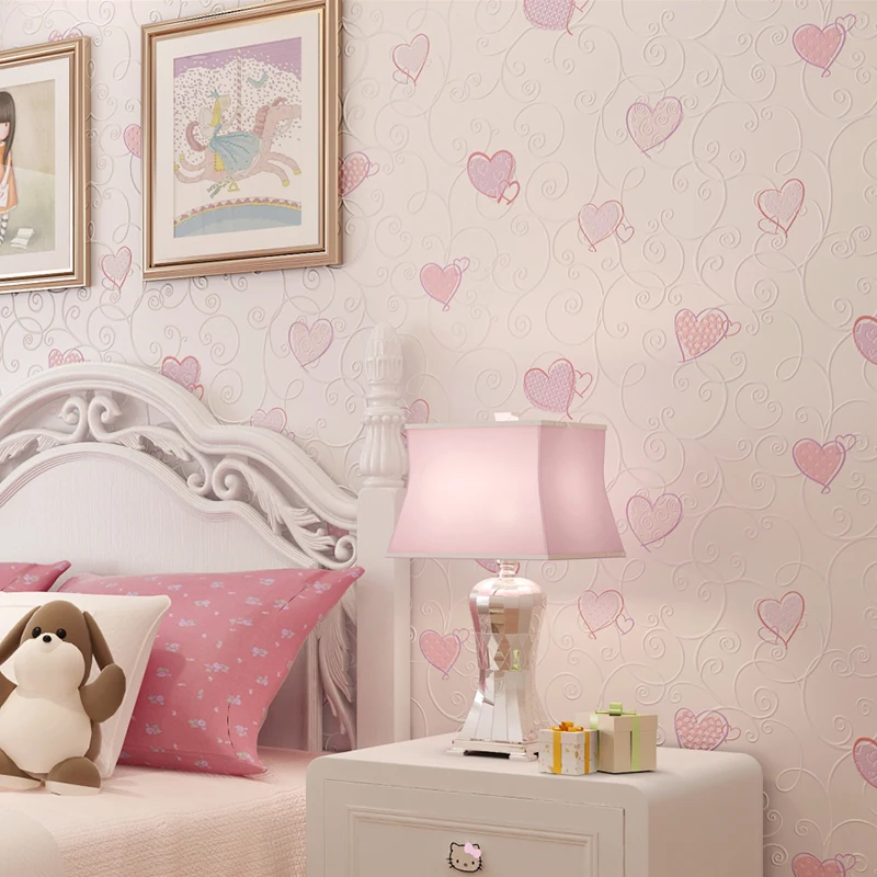 New Pastoral love wallpaper non-woven modern simple girl bedroom green pink cartoon children's room background wall paper
New Pastoral love wallpaper non-woven modern simple girl bedroom green pink cartoon children's room background wall paper