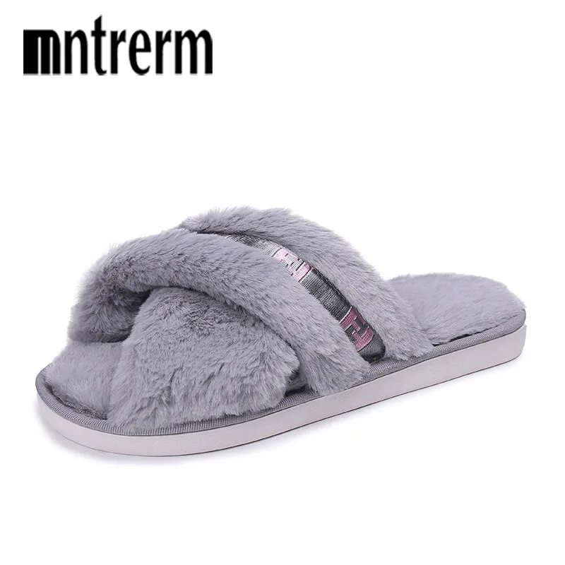 Mntrerm Women Slippers Winter Shoes Flat Sweet Home Slippers Woman Indoor Fur Warm Soft Slip On Black Pink Grey Female Slipper
Mntrerm Women Slippers Winter Shoes Flat Sweet Home Slippers Woman Indoor Fur Warm Soft Slip On Black Pink Grey Female Slipper