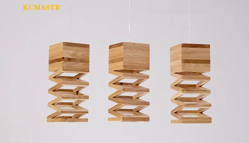 Wood Spring Pendant Lamp 10