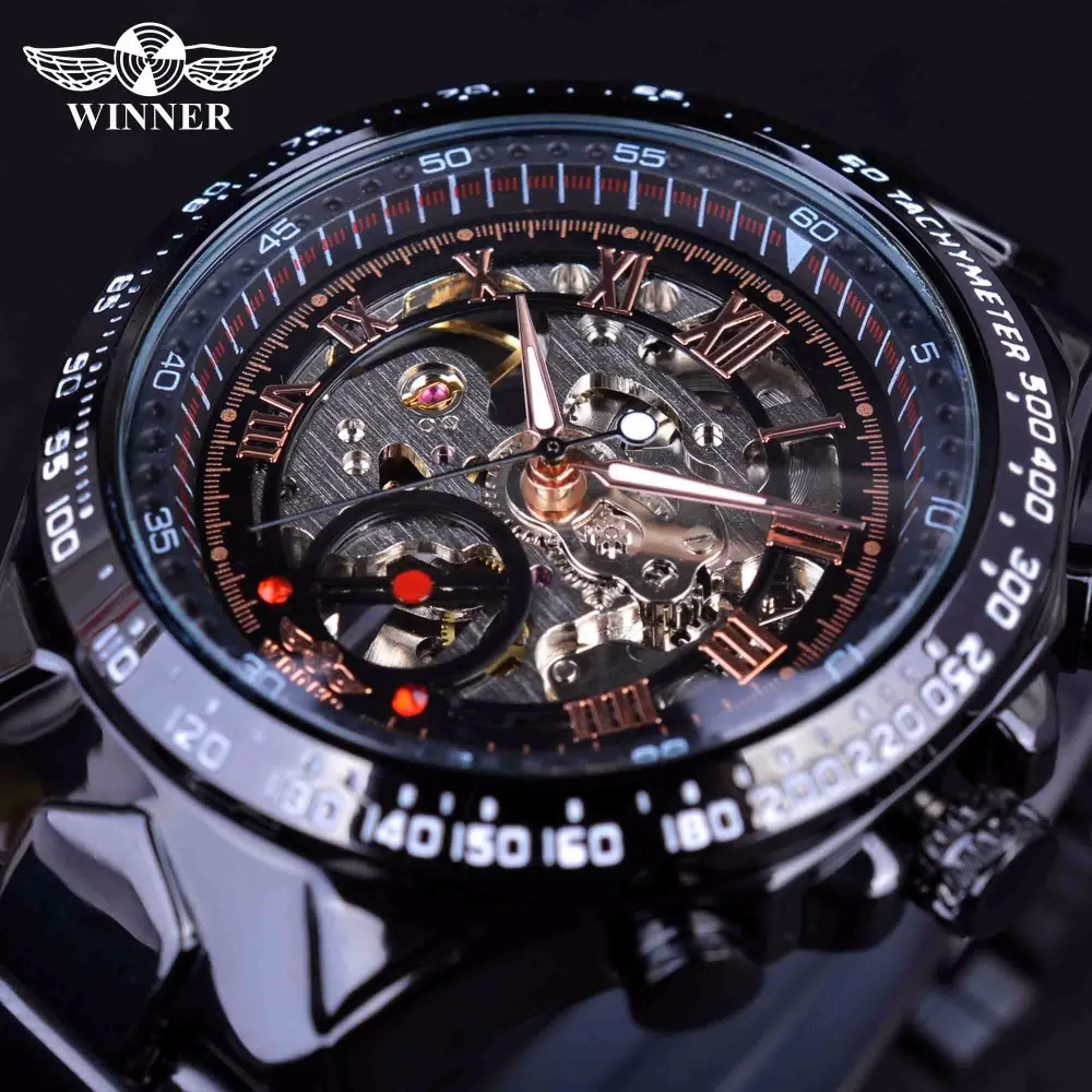WInner 2017 Sport Racing Design Stainless Steel Case Men Military Watch Top Brand Luxury Automatic Mechanical Skeleton Watch
WInner 2017 Sport Racing Design Stainless Steel Case Men Military Watch Top Brand Luxury Automatic Mechanical Skeleton Watch